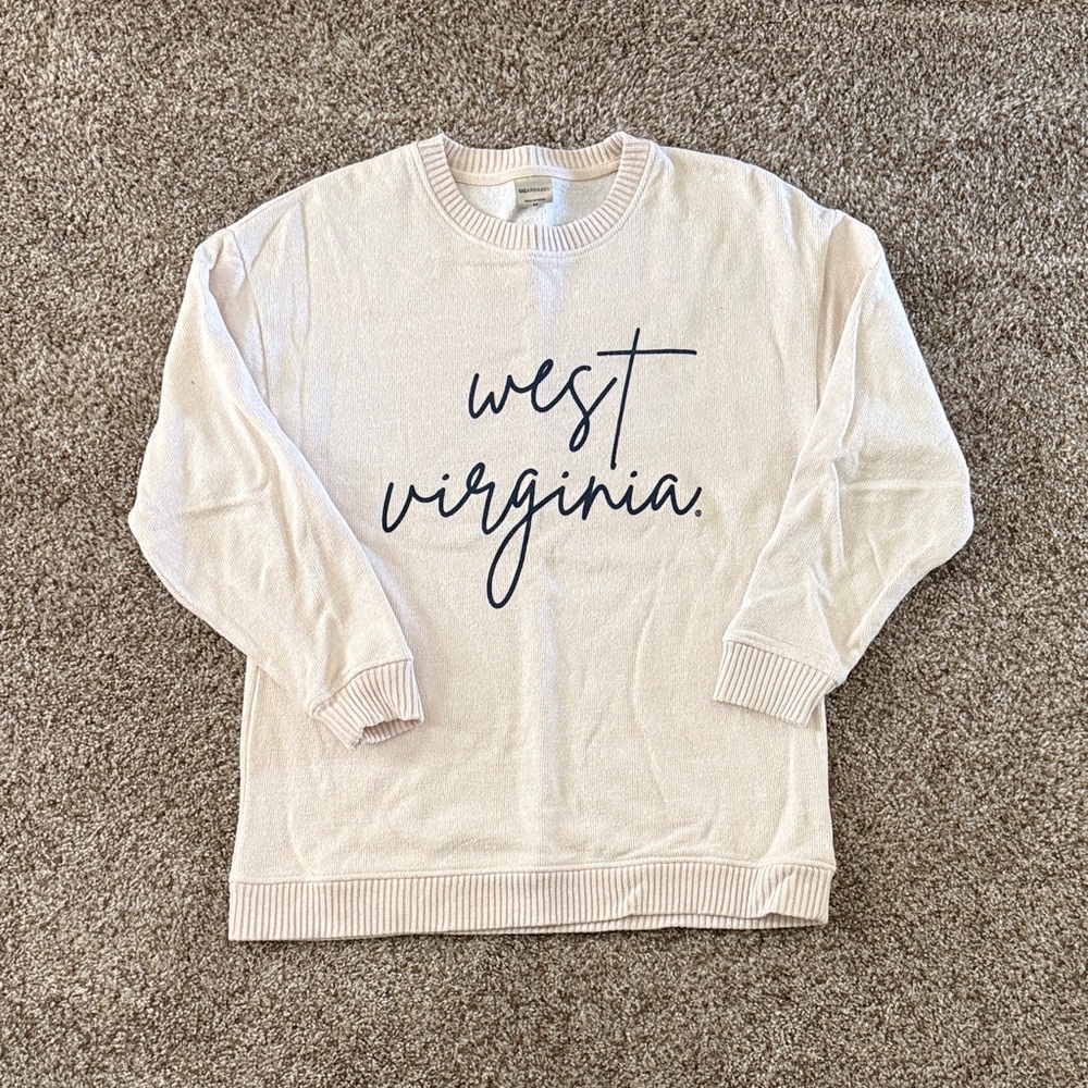 West Virginia Women's Cream Sweatshirt